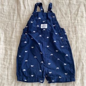 Patterned Cotton Overalls